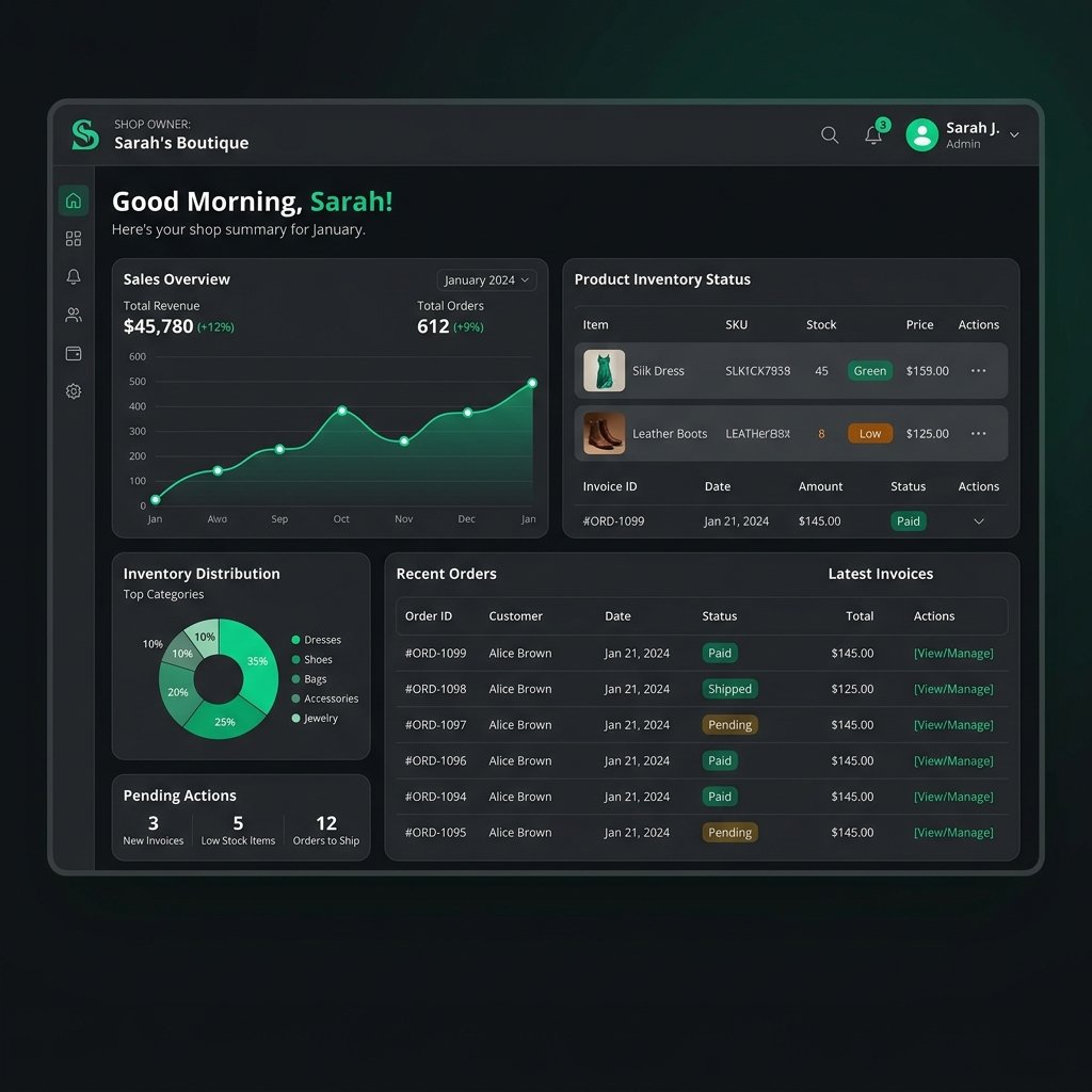 Shopify-Like Single Owner E-Commerce