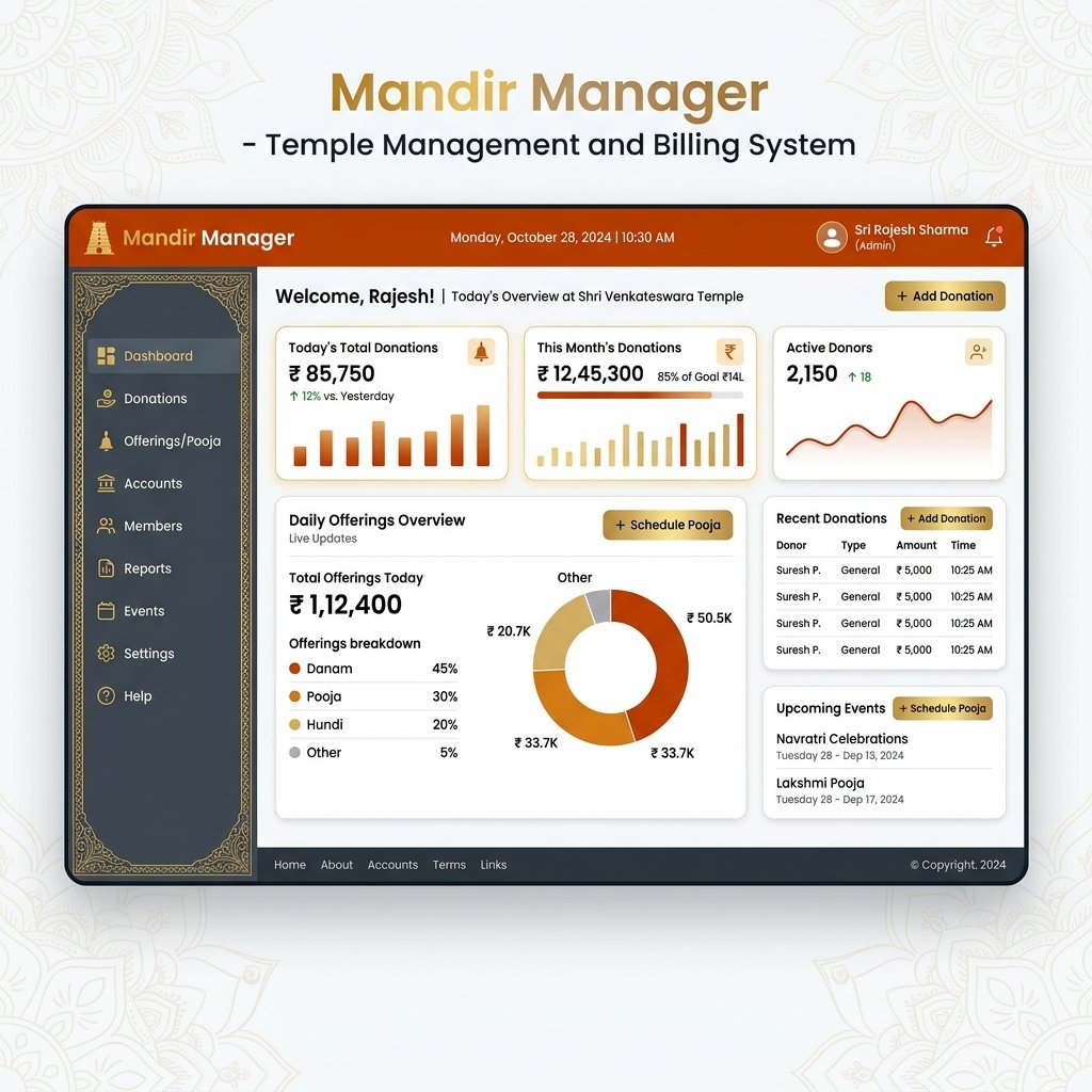 Devalaya Temple ERP & Billing